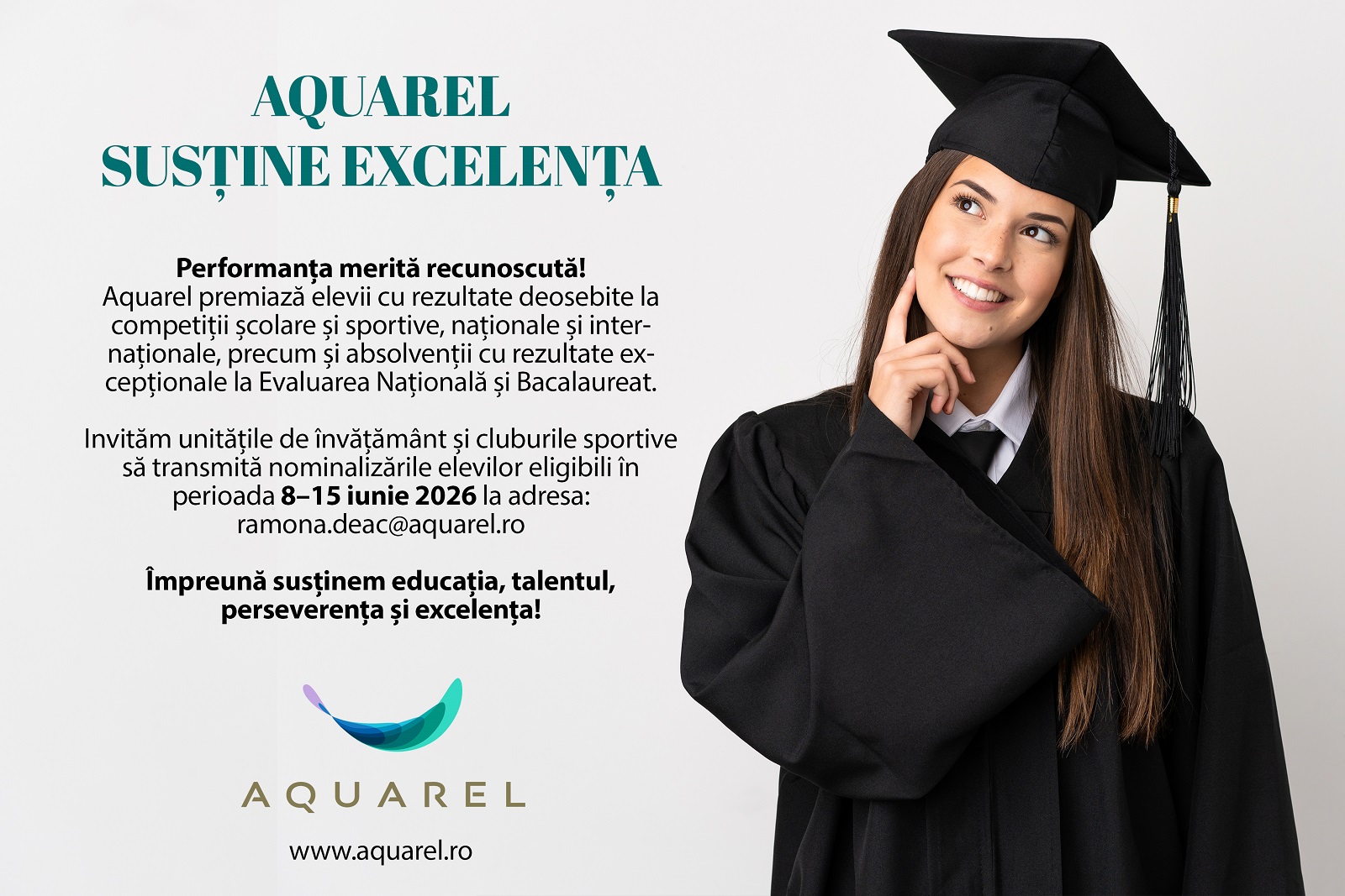 Aquarel susține excelența!